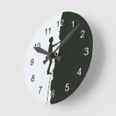 Horloge Ronde Rock, Mountain Climbing Climber Silhouette (Angle)