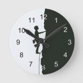 Horloge Ronde Rock, Mountain Climbing Climber Silhouette (Recto)