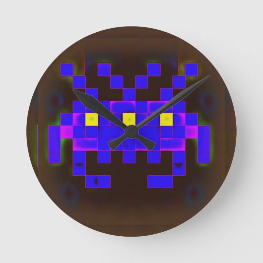 Horloge Ronde Roi de l'invasion spatiale (Version B) (Recto)