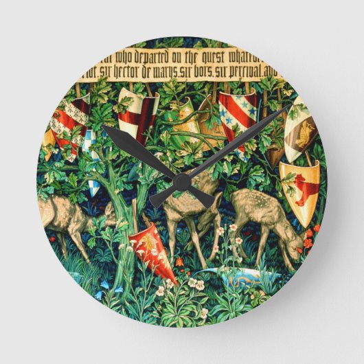 Horloge Ronde Roi médiéval Arthur William Morris (Recto)