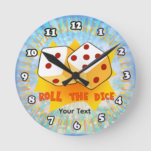 Horloge Ronde Roll The Dice Clock (Recto)