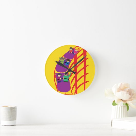 Horloge Ronde Roller Coaster Upclose (Maison)