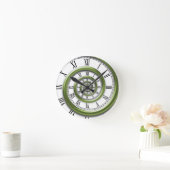 Horloge Ronde Roman Spiral (Maison)