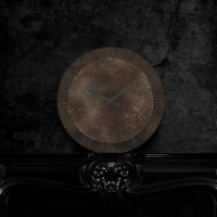 Romance en bronze de minuit | Satiny Grunge Damask