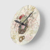 Horloge Ronde Romantique de Steampunk (Angle)