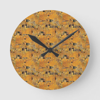 Horloge Ronde Romantique - Style Klimt