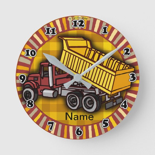 Horloge Ronde Rondo Dump Truck clock (Recto)