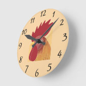 Horloge Ronde Rooster (Angle)