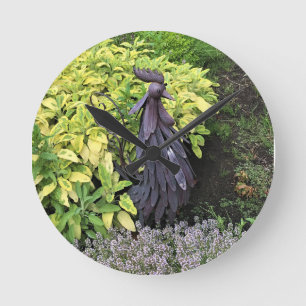 Horloge Ronde Rooster en métal