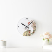 Horloge Ronde Rooster japonais vintage (Maison)