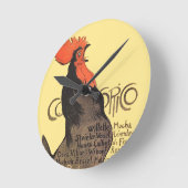 Horloge Ronde Rooster Steinlen Cocorico (Angle)