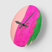 Horloge Ronde Root Vegetable Character Art (Angle)