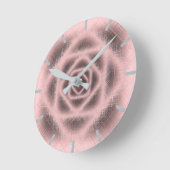 HORLOGE RONDE ROSE (Angle)