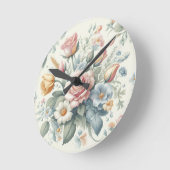 Horloge Ronde Rose (Angle)