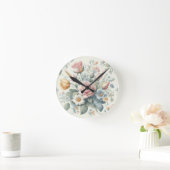 Horloge Ronde Rose (Maison)