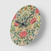 Horloge Ronde "Rose", 1883 (coton imprimé) (Angle)