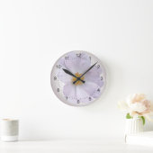 Horloge Ronde rose à violet (Maison)