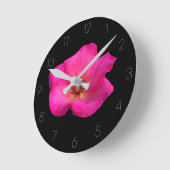 Horloge Ronde Rose aux feutres (Angle)