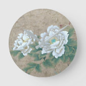 Horloge Ronde Rose blanche (Recto)