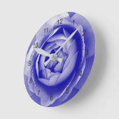 Horloge Ronde rose bleu (Angle)