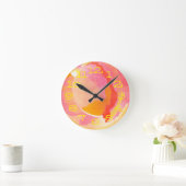 Horloge Ronde Rose de chou III (Maison)