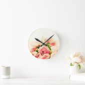 Horloge Ronde Rose douce ! (Maison)