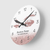 Horloge Ronde Rose Gold Lashes Makeup (Angle)