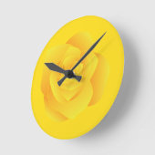 Horloge Ronde Rose jaune (Angle)
