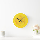 Horloge Ronde Rose jaune (Maison)