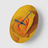 Horloge Ronde Rose jaune (Angle)