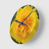 Horloge Ronde Rose jaune (Angle)