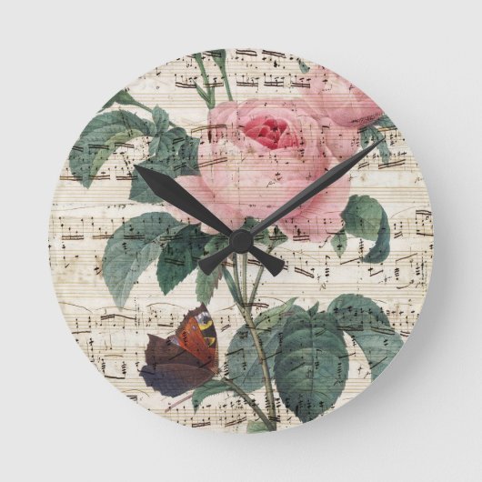 Horloge Ronde Rose music (Recto)