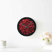Horloge Ronde Rose Petals Wall Clock (Maison)