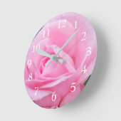 Horloge ronde rose-rose (Angle)