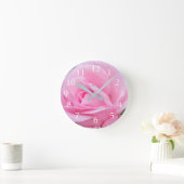 Horloge ronde rose-rose (Maison)