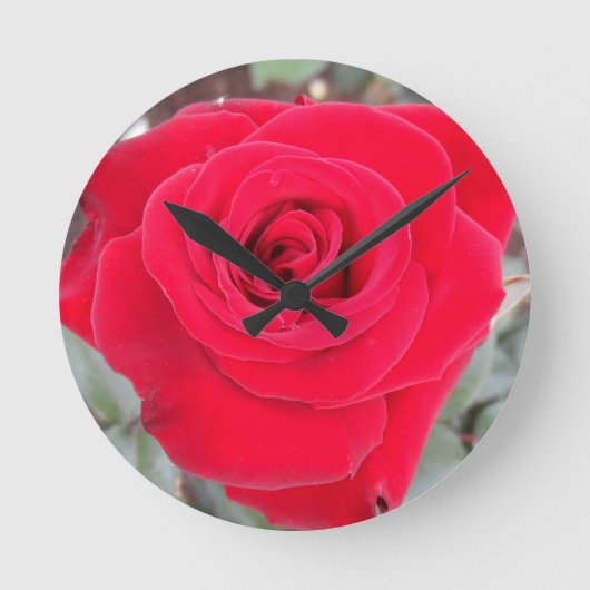 Horloge Ronde Rose rouge (Recto)