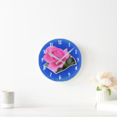 Horloge Ronde Rosebud Rose De Limites Art Fleur (Maison)