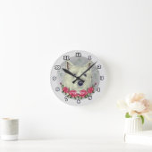 Horloge Ronde Roses Cairn Terrier (Maison)