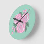 Horloge Ronde Roses Wall Clock  (Angle)