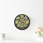 Horloge Ronde Rosette architecturale antique n° 1 (Maison)