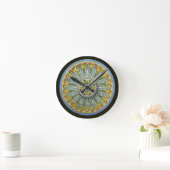 Horloge Ronde Rosette architecturale antique n° 2 (Maison)