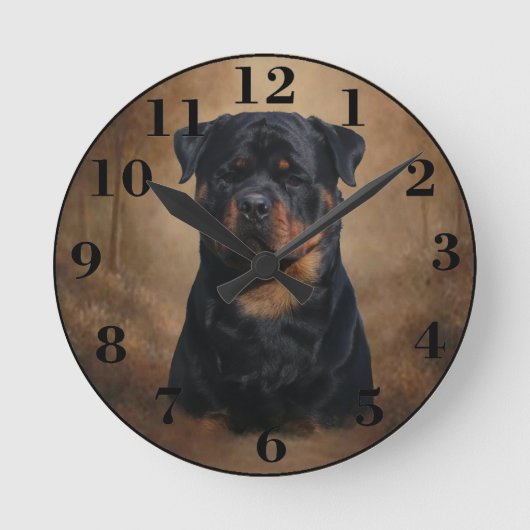 Horloge Ronde Rottweiler (Recto)