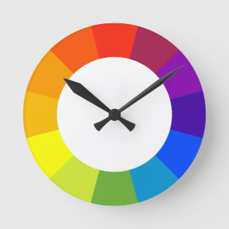 Horloge Ronde roue couleur