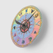 Horloge Ronde Roue de Fortune (Angle)
