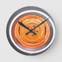 Roue vintage de décharge, noir et blanc orange