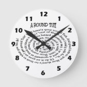 Horloge Ronde Round Tuit Wall Clock (Recto)