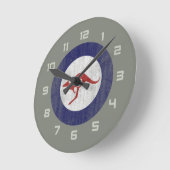 Horloge Ronde Roundel Australie (Angle)