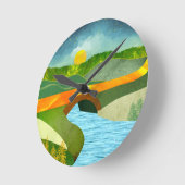 Horloge Ronde Route d'or (Angle)