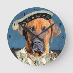 Horloge Ronde Royal Brazilian Mastiff Round Clock