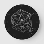 Horloge Ronde RPG Crit AF | Old School Tabletop Role Player Dice (Recto)